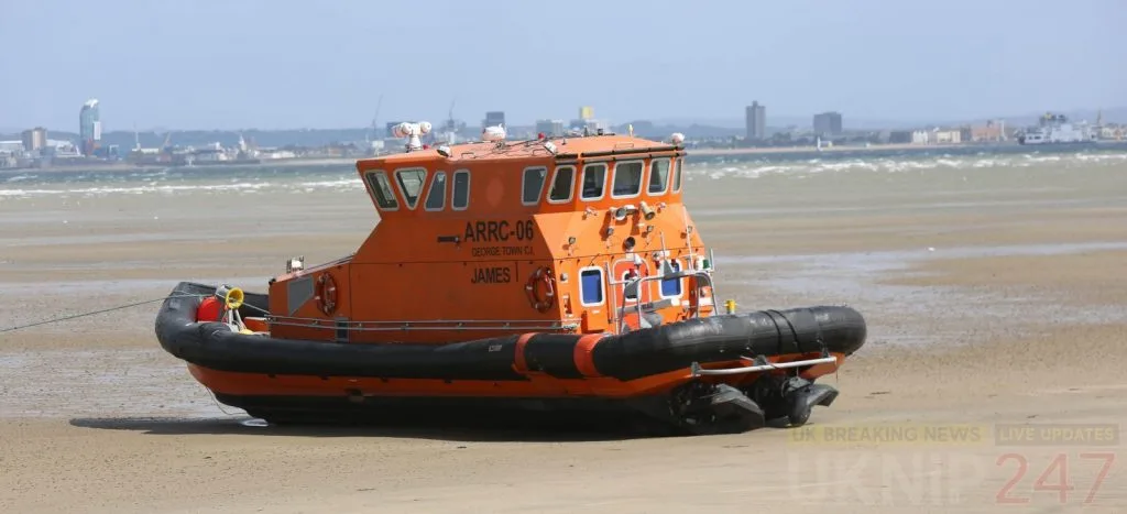 Autonomous Rescue Craft Aground Near Ryde Harbour After Storm Hannah Calm—High Tide Rescue Planned Tonight