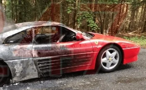 Vintage Ferrari Reduced to Ashes in Dramatic Wickham Fire – Driver Escapes Unharmed