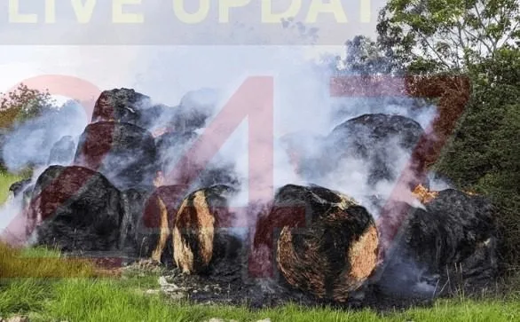 East Cowes Farm Ravaged Again as 30 Hay Bales Go Up in Flames