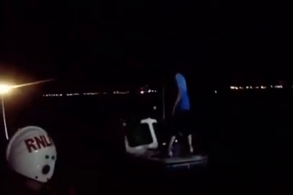 Sheerness Lifeboat crew rescued a man from a small boat sinking in the Harbour