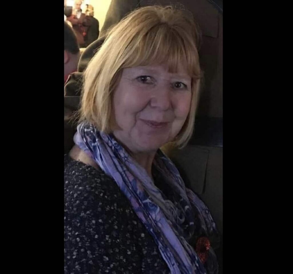 Sharon Childerhouse, who is 61-years-old, was last seen at around 2.30pm at Cloud Stables, Arborfield, Wokingham when she went walking with her dog, a brown and white Springer Spaniel called Barney