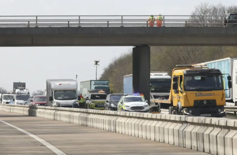 Mother and Toddler Survive M20 Horror Crash as Reckless Driver Smashes Into Central Barrier