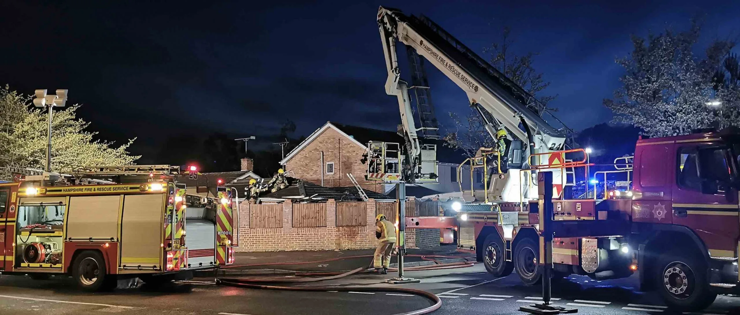 Cowplain Chaos: Car Explodes, House Ablaze – Firefighters Race to Rescue, No Injuries Reported