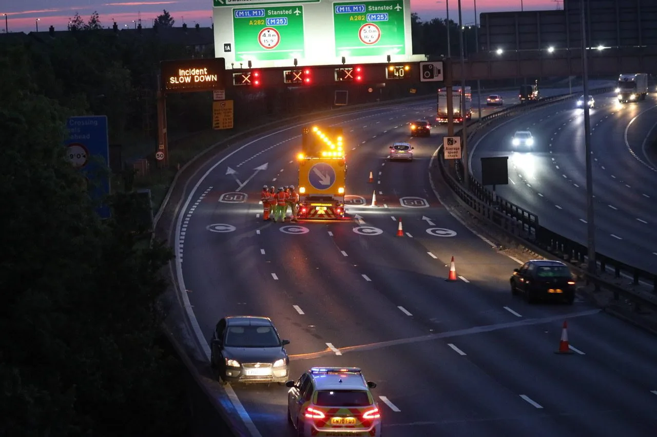 M25 Chaos Near Dartford: Three Lanes Closed After Police Incident Causes Massive Delays