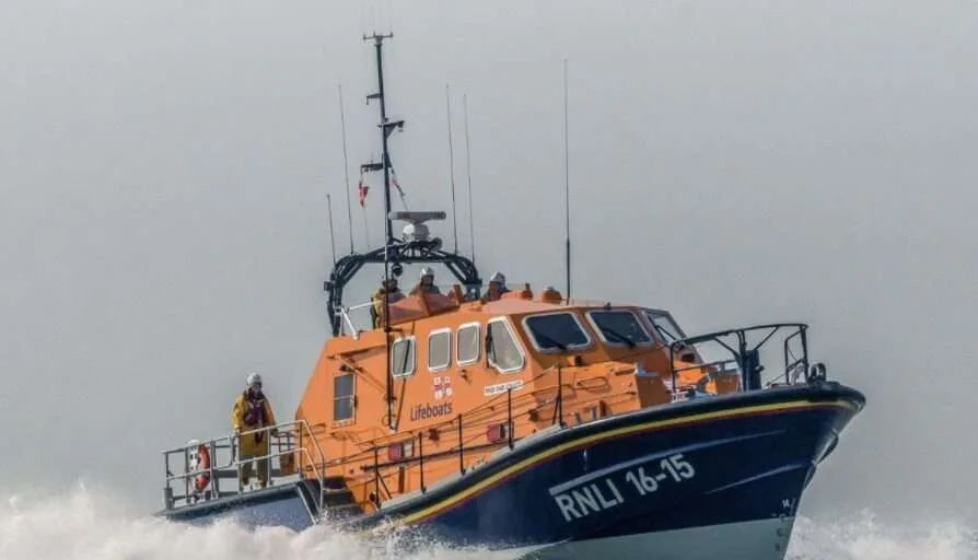 Heroic Shoreham Lifeboat Crew Save Fisherman From Sinking Boat in Dramatic Rescue