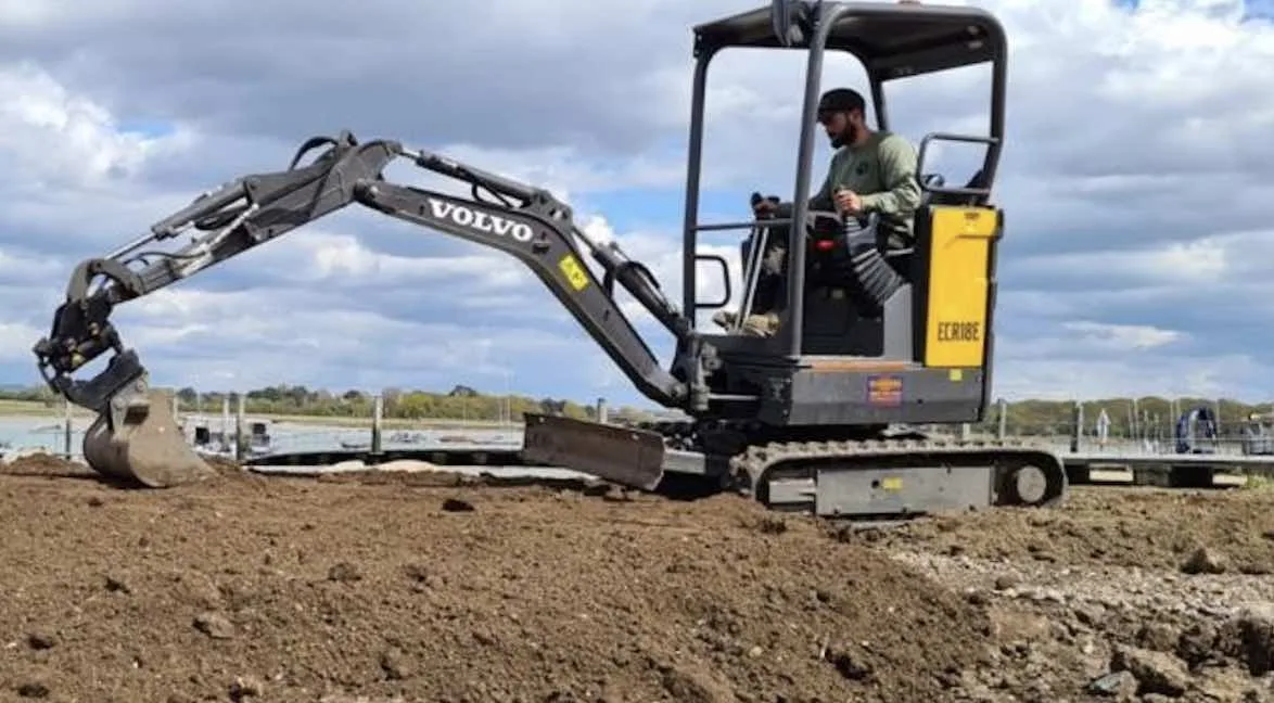 Police are appealing for information after a digger was stolen from a construction site in Arundel