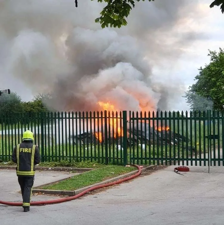 Arson Attack Sparks 17-Hour Toxic Blaze at Doncaster Playground