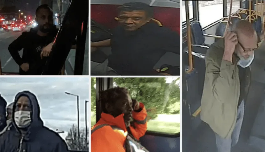 Police Release Images in Hunt for Five Suspects Over London Bus Sexual Attacks