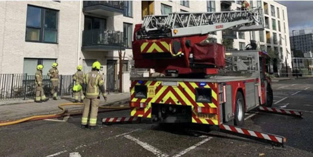 Roof Fire on Brixton Fifth Floor Roof Sparks Fire Brigade Blitz – No Injuries