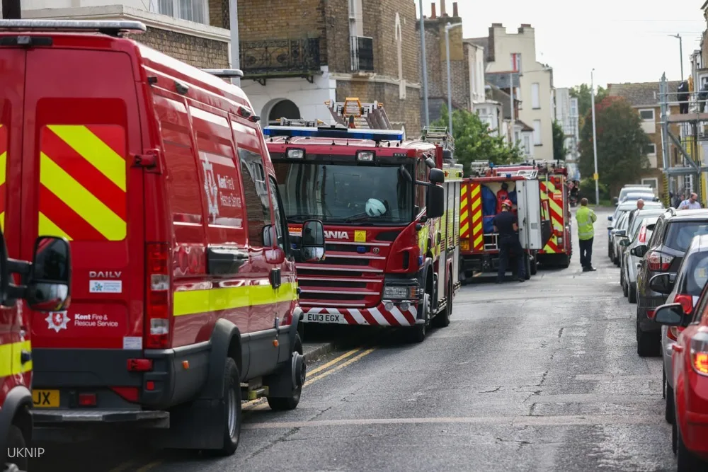 Kitchen Blaze Sparks Major Fire Response in Margate Flat – No Injuries Reported