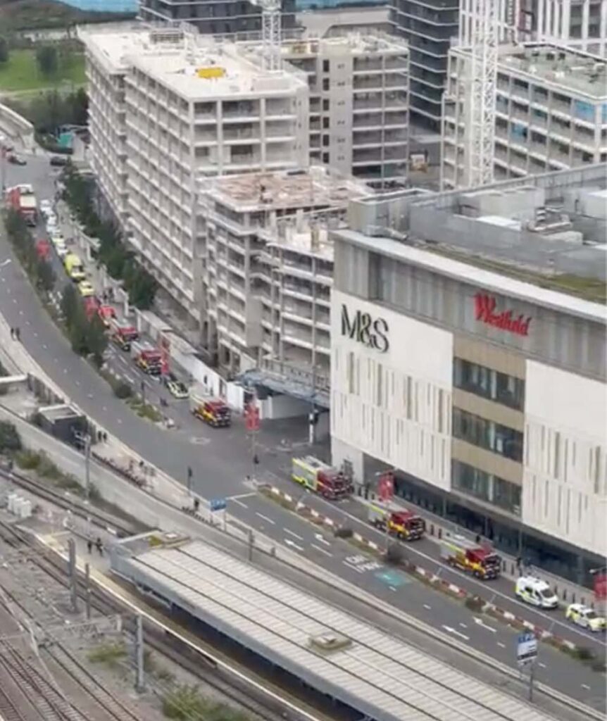 Westfield Shopping Centre evaucated after fire breaks out in Watches of Switzerland