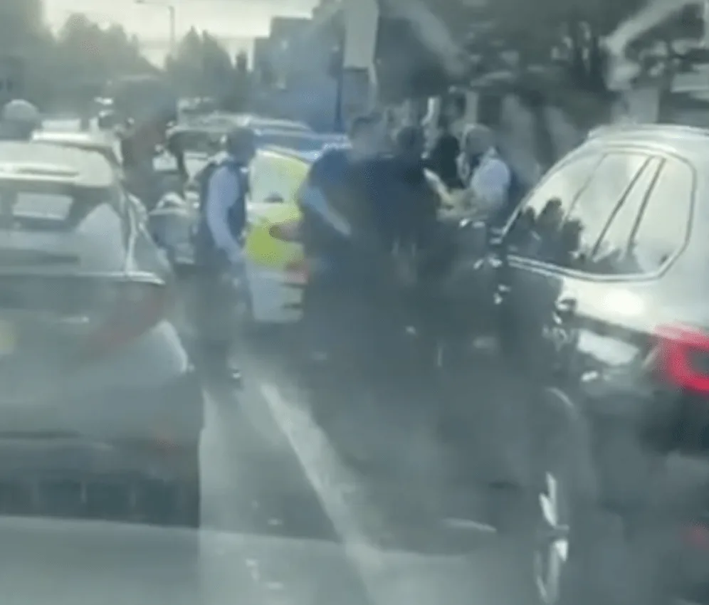 Five Arrested After High-Speed Mitcham Chase Ends in Foot Pursuit and Police Vehicle Crash