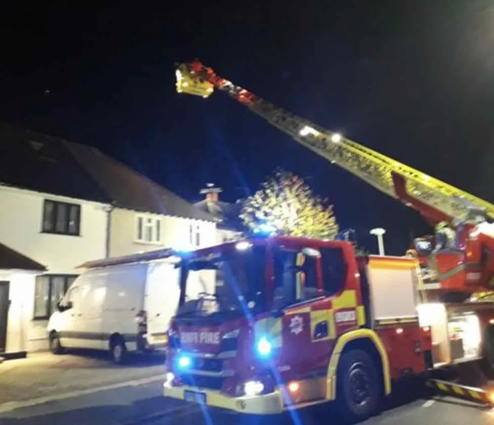 Heston Blaze Destroys London Semi’s Roof – Candle Left Unattended Sparks Fiery Inferno