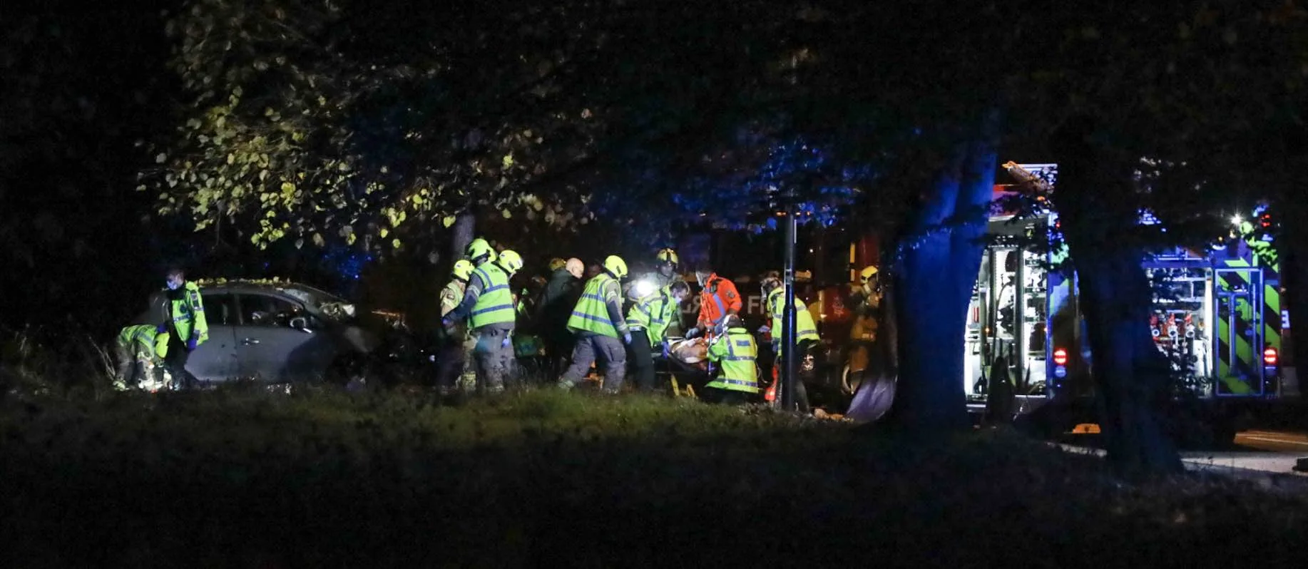 Driver in Critical Condition After 3am Crash Leaves Car Smashing Into Tree in South Norwood