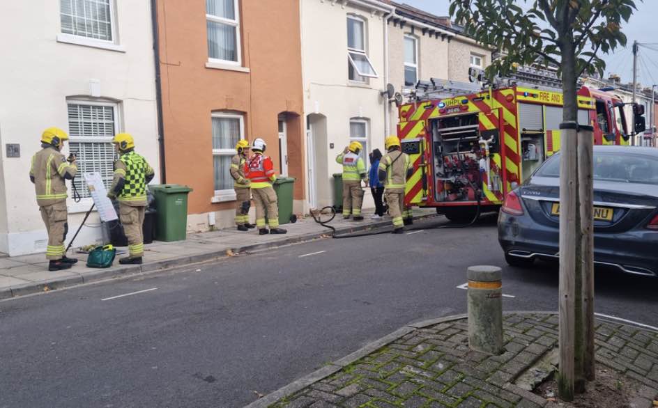 Firefighters tackle Southsea House fire after neighbours alerted after hearing smoke alarm