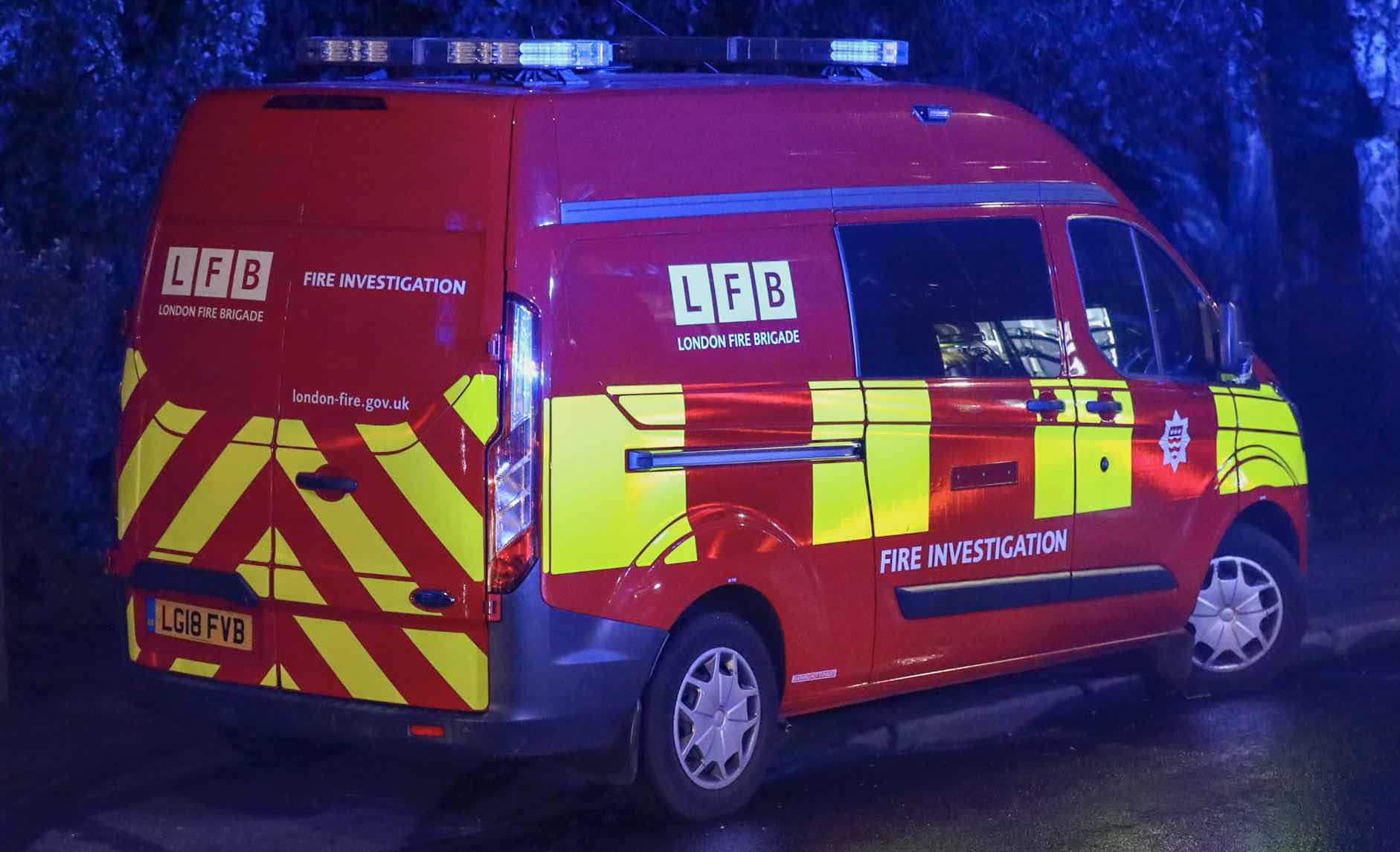 Four fire engines and around 25 firefighters were called to a house fire on Gaysham Avenue in Gants Hill in the early hours of this morning