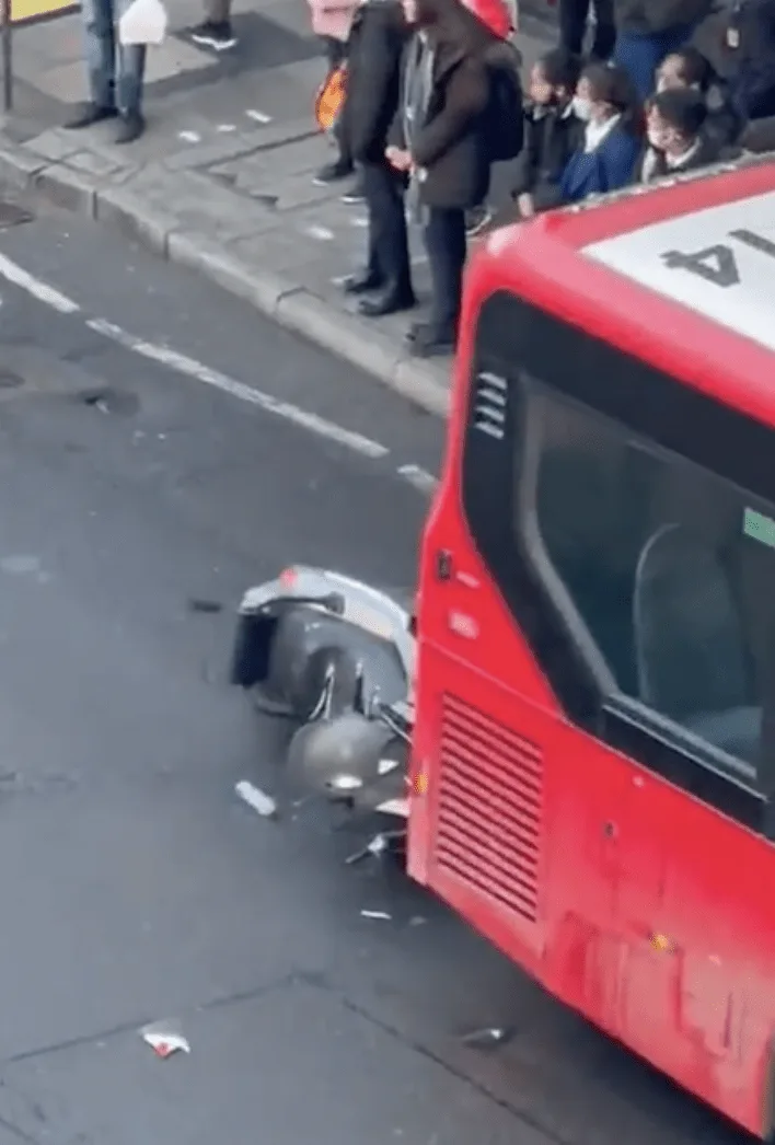 Wembley Bus and Motorcycle Crash Sends Rider to Hospital, Road Reopens Quickly