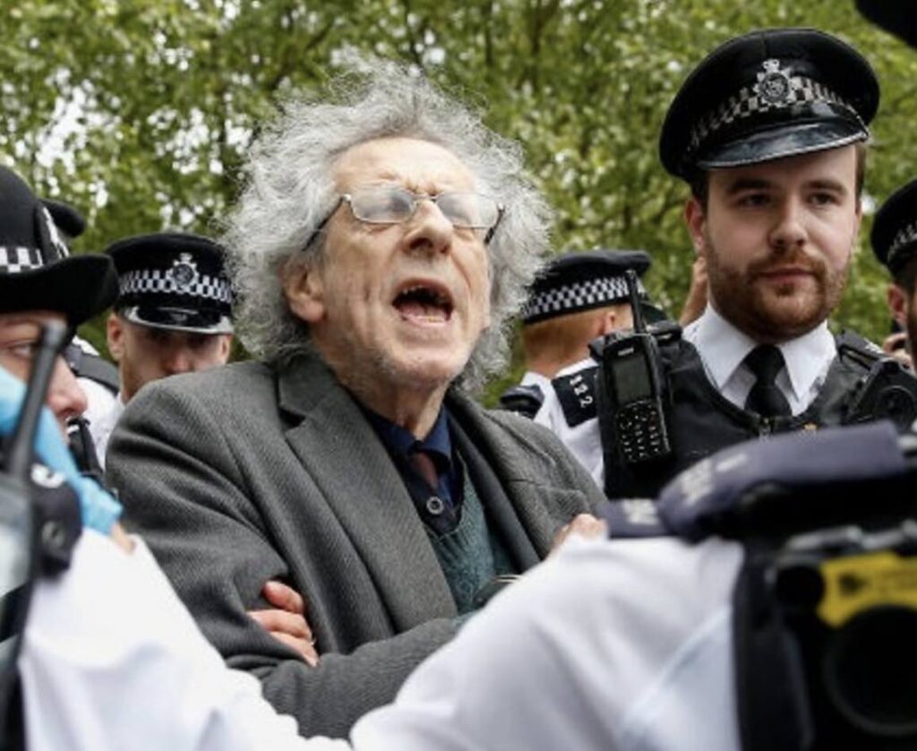 A man, aged in his 70s, has been arrested on suspicion of encouragement to commit arson