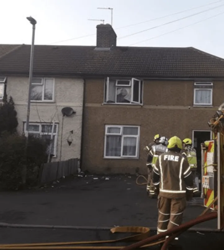 Six fire engines and around 40 firefighters were called to a house fire on Maxey Road in Dagenham this afternoon