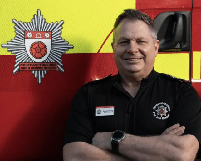 Long-Serving Northamptonshire Fire Chief Darren Dovey to Retire This October After 35 Years