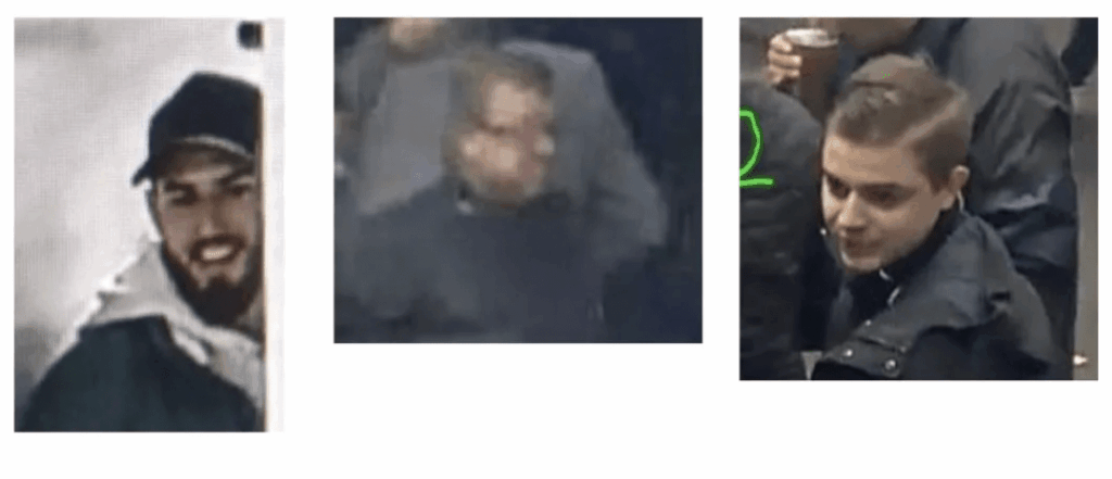 Appeal to identify three men after disorder following West Ham v Brighton