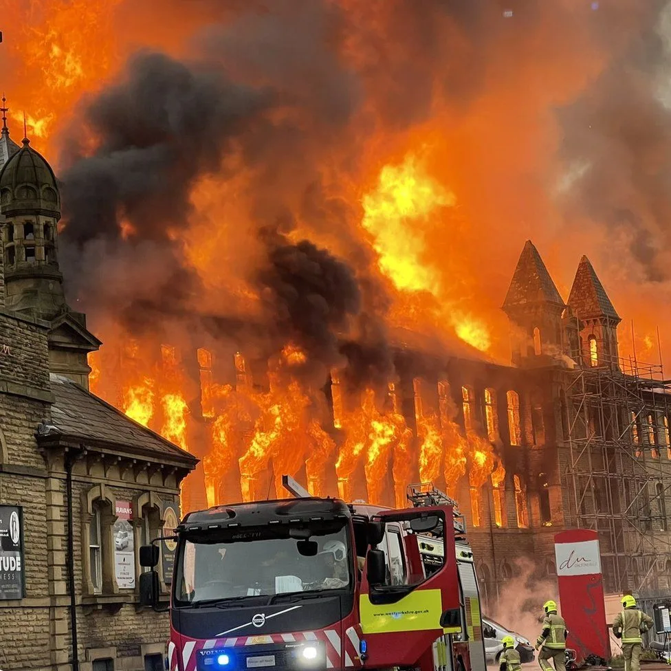 Dalton Mills Blaze Ravages Peaky Blinders Film Site – 100+ Firefighters Battle Historic Yorkshire Mill Inferno