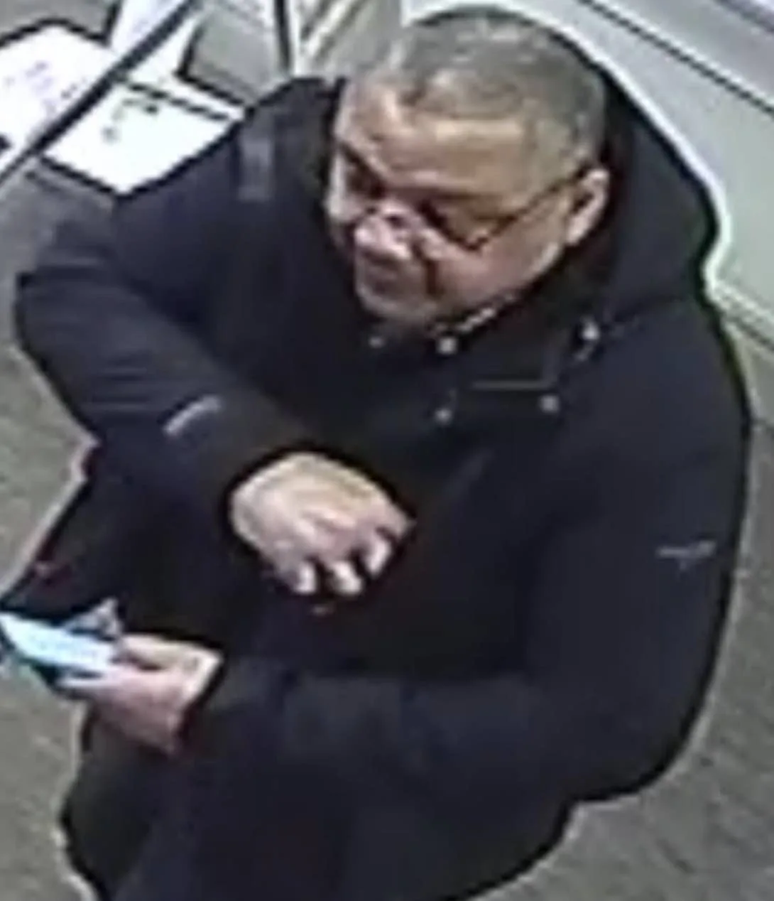 A CCTV image has been released as part of an investigation into an alleged theft