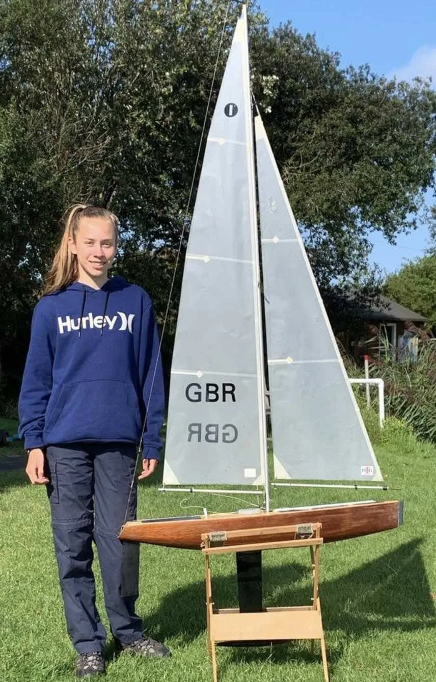 Teen Sailing Star Bea West Builds £2k Model Yacht During Lockdown, Thanks RNLI with £250 Lifeboat Donation