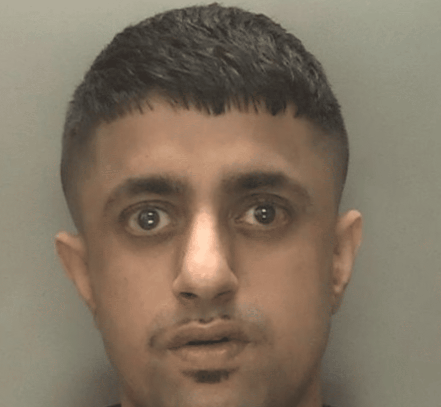 A man who attacked a neighbour with a knife in an unprovoked attack sparked by a parcel delivery has been jailed