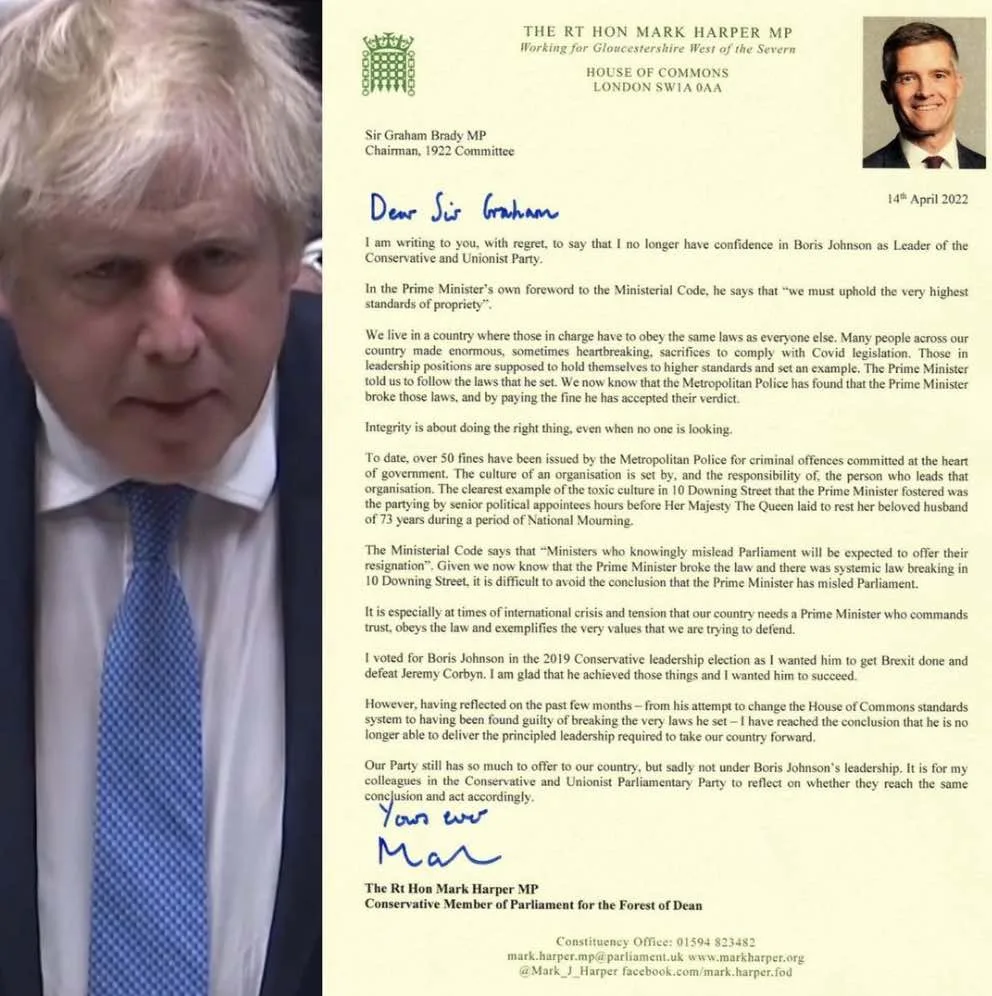 Boris Johnson Faces Growing PartyGate Fury as Tory Rebel Triggers No Confidence Bid