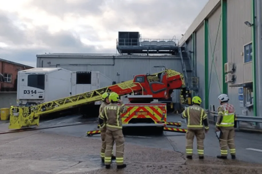 Six fire engines and around 40 firefighters tackled a fire at a factory on Forward Drive in Harrow