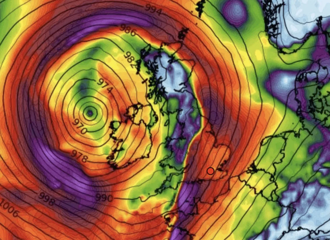 Storm Nelson Set to Slam UK This Easter with 70mph Gales and Torrential Rain