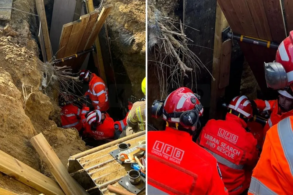 Dramatic Six-Hour Rescue as Worker Trapped in Collapsed Charlton Trench