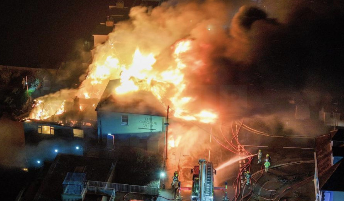 Seaside Favourite The Osborne View Set to Rebuild After Tumble Dryer Fire Destroys Pub