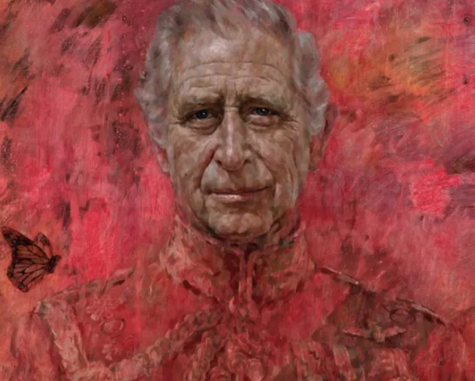 King Charles’ First Official Portrait Since Coronation Unveiled at Buckingham Palace by Star Artist Jonathan Yeo