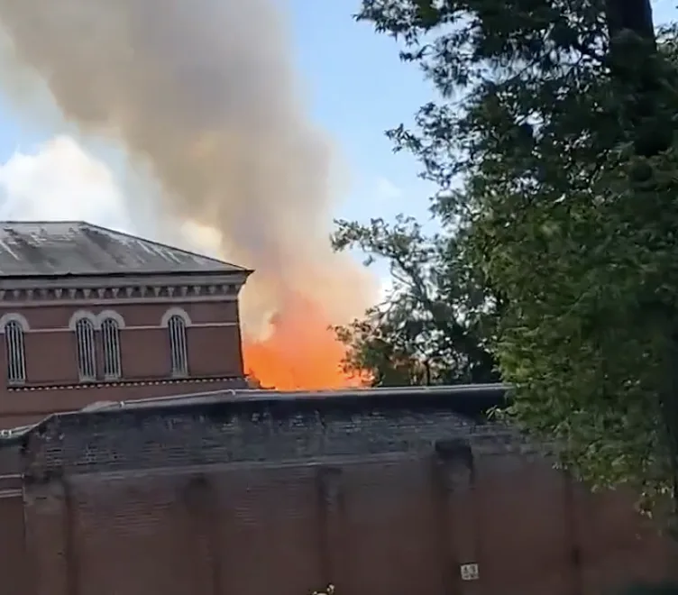 Broadmoor Blaze: Fire Tears Through Historic Mental Hospital’s Abandoned Victorian Wing