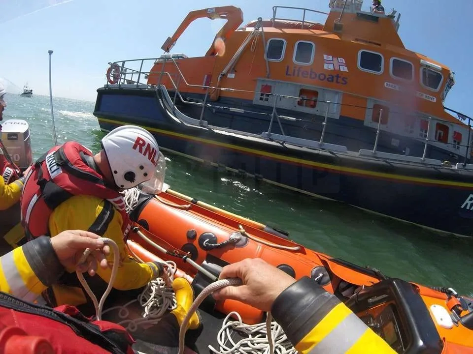 Newhaven and Eastbourne Lifeboats Join Forces to Rescue Stricken Vessel Amid Carnival Chaos