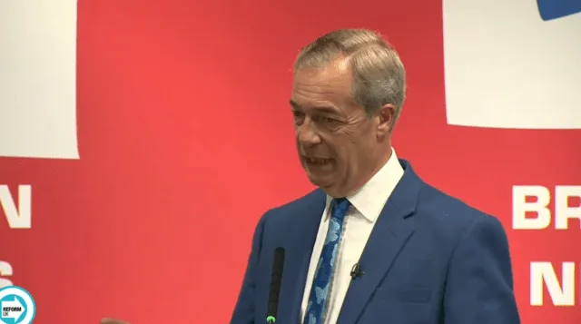Nigel Farage Drenched in Drink Attack Outside Clacton Pub After Rally