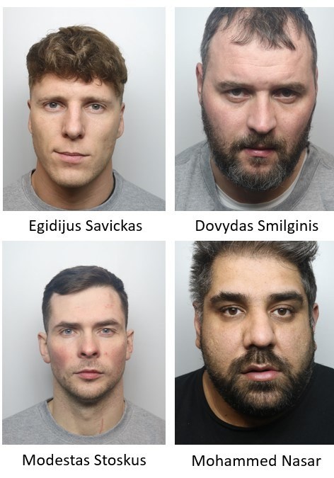 Four Men Jailed for Up to 14 Years Over Brutal Kidnap and Assault in Stoke-on-Trent