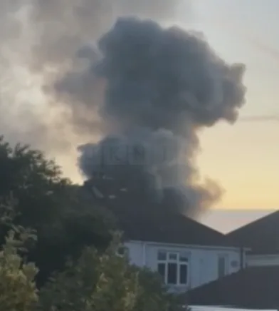 Massive House Fire Ravages Hill Park Road, Gosport – Emergency Services Urge Residents to Stay Indoors