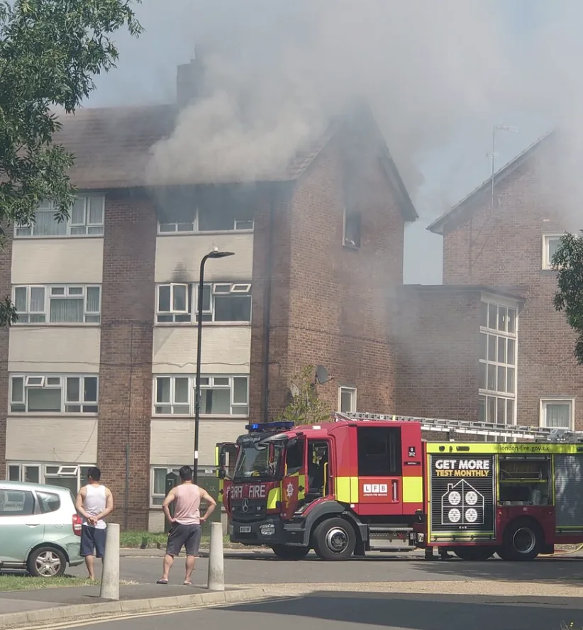Massive Fire Rips Through Northolt’s Racecourse Estate as 70 Firefighters Battle Blaze