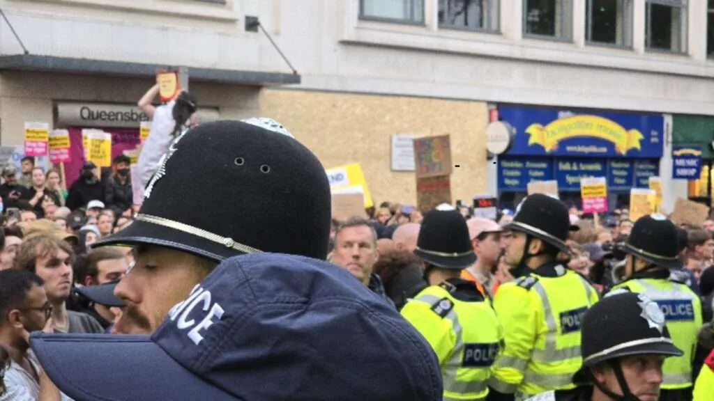 Sussex Police Arrest Nine Amid Protest Chaos in Crackdown on Hate and Disorder
