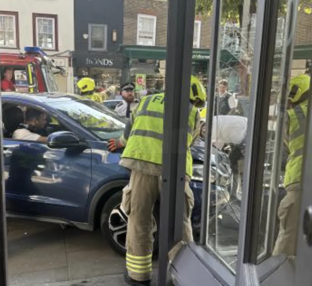 Car Crashes Into Hannah’s Nail Bar in Blackheath Village, Emergency Crews Respond