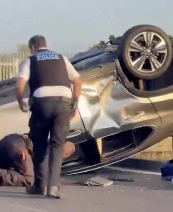 A12 Police Chase Ends in Crash with Marked Car, Three Men Arrested in Romford