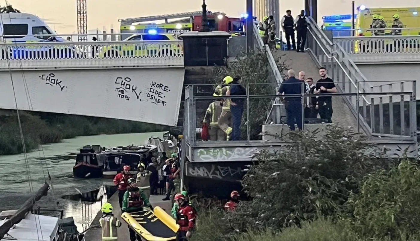 Man Plunges into East London Water at Twelvetrees Crescent – Rescued by Fire Brigade, Rushed to Major Trauma Centre