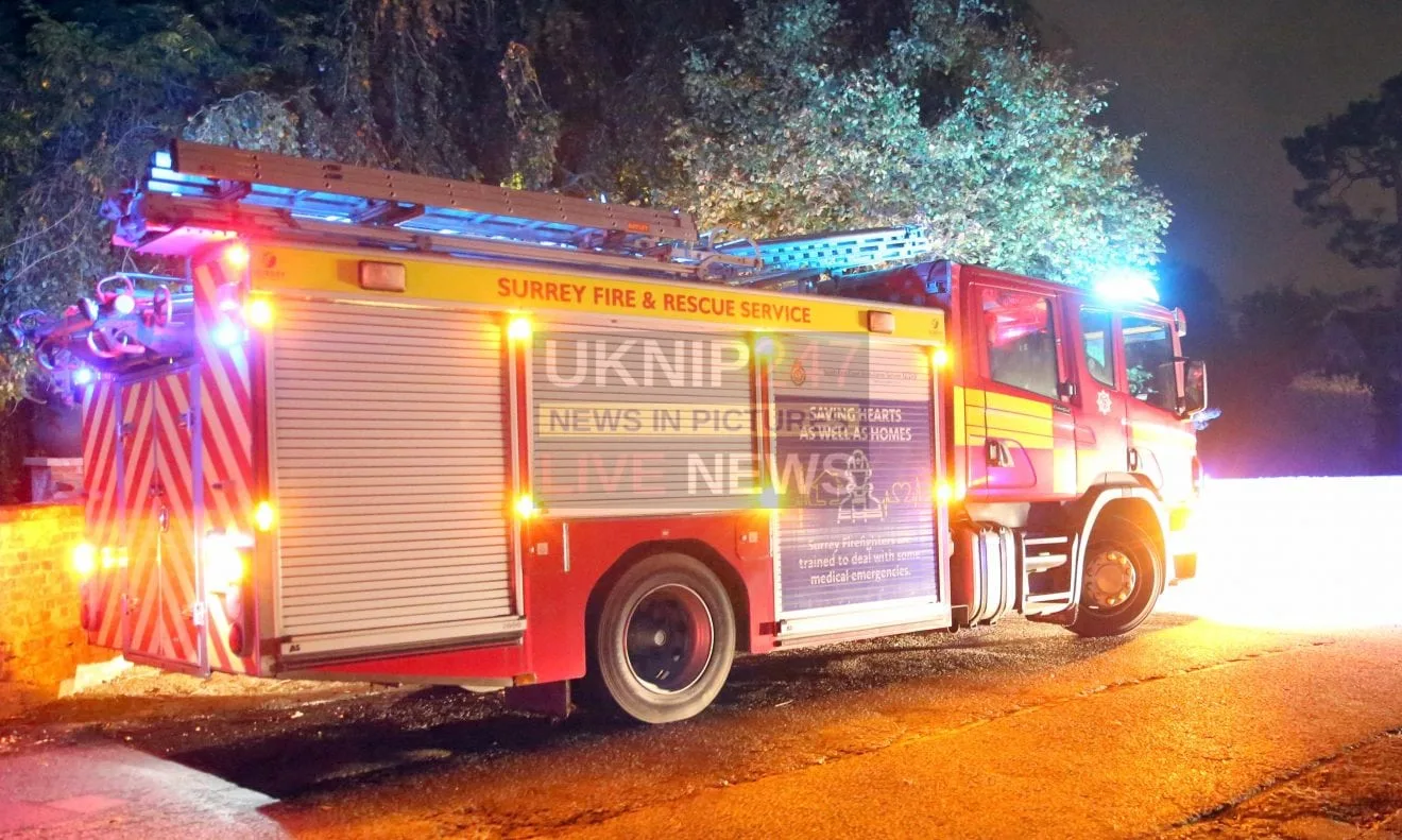 Man in His 90s Dies in Tragic Leslie Road House Fire in Dorking – Police Investigation Underway