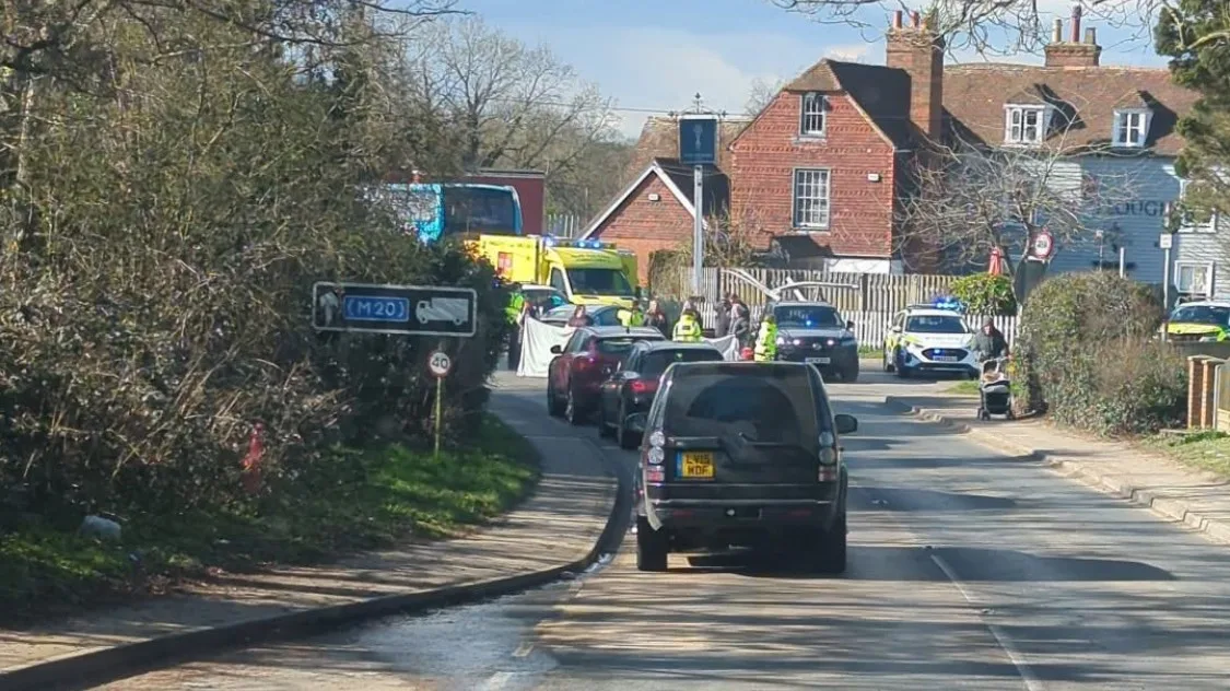 Moped Rider Hospitalised with Leg Injuries After Car Crash on Sutton Road, Langley
