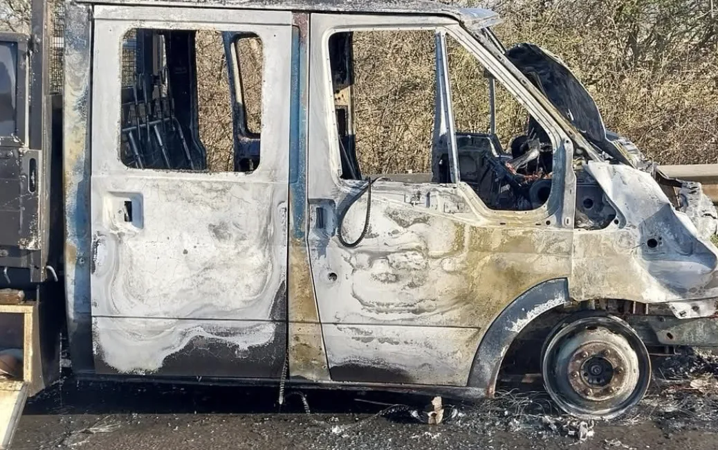 Van Blaze Sparks Chaos and 90-Minute Delays on A55 Near Flintshire-Cheshire Border