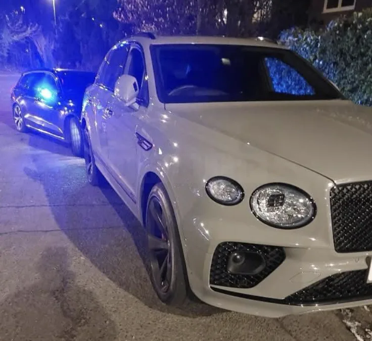 Bentley Seized in Walsall After Speeding Driver Caught Without Licence