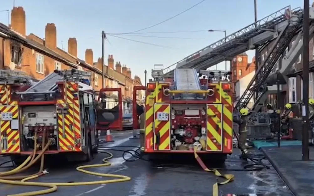 Five Fire Engines Race to Blazing House Fire on Warwick Road, Sparkhill – No Injuries Reported